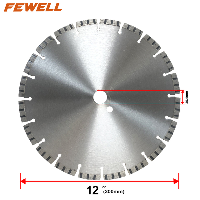 Hot press 12/14in 300/350*10*25.4mm segmented turbo disc diamond saw blade for cutting stone,bricks and block, general purpose
