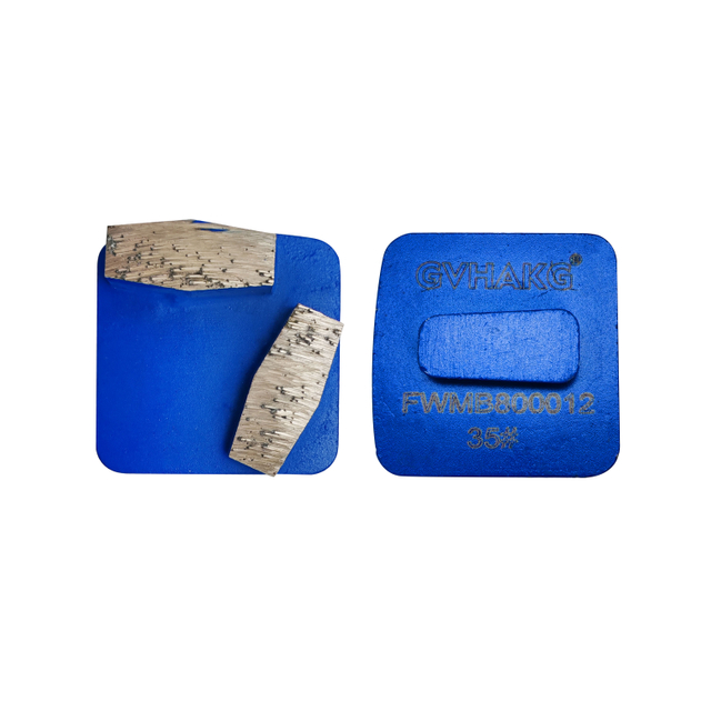 Double Hexagonal Segments Diamond Grinding Pads Double Abrasive Block for Stone Concrete Floor Polishing