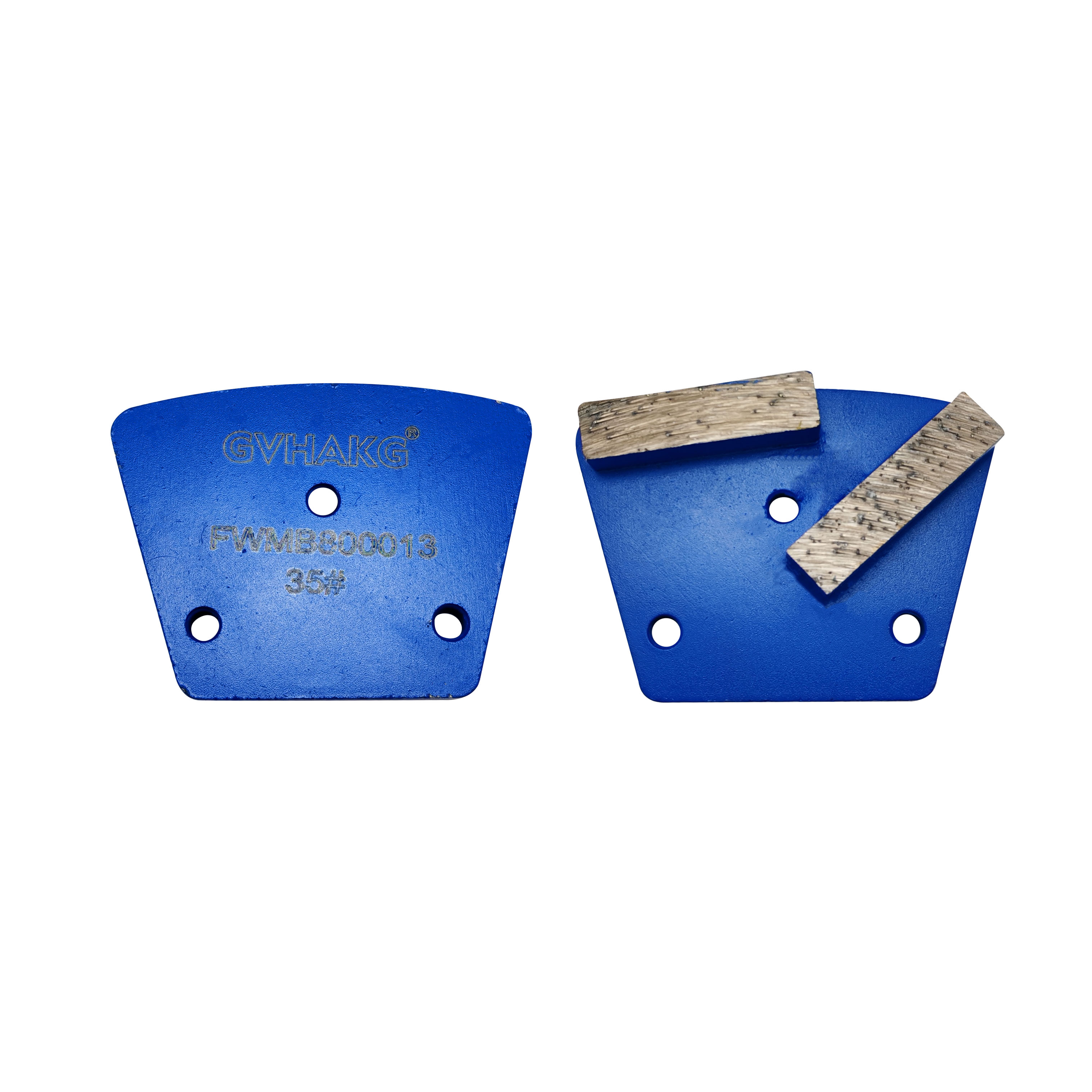Trapezoid Metal Bond Diamond Double Abrasive Block Grinding Pads Grinding Discs for Stone Concrete Floor Polishing