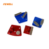 Trapezoid Rectangular Segments Diamond Grinding Pads for Grinding Concrete Floor With with PCD Segments