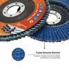 40-60 Grit Bevel Type 29 Flap Disc Blue Zirconium 115x22.23mm Flexible Sanding 4.5inch Flap Disc for Grinding Metal Stainless Steel
