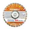 High quality Laser welded 9inch 230*2.6*10*22.23mm alumimum flange diamond concrete saw blade for cutting concrete beton