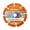 High quality Cold Press 4inch 105*2.2*10*20mm Segmented Fine Turbo Diamond Saw Blade for Cutting Concrete and Bricks, General Purpose