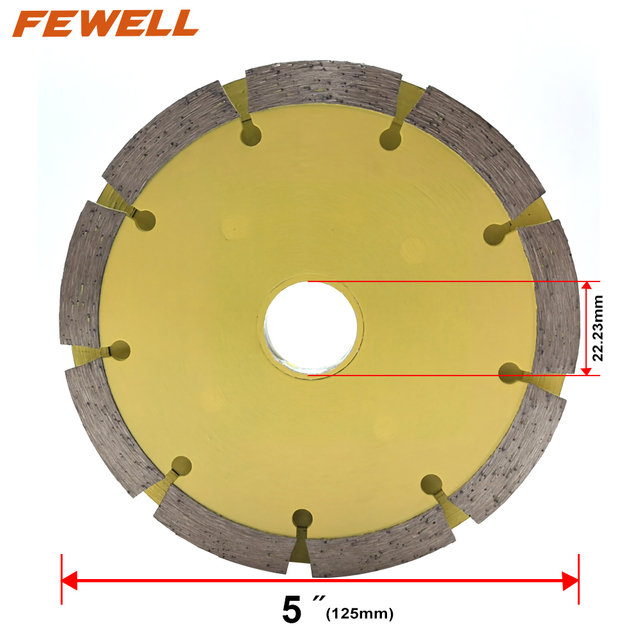 5-Inch Dual Sandwich Tuck Point Diamond Blade for Marble Concrete Brick Floor Wall Masonry Stone Circular Saw Blade Cutting