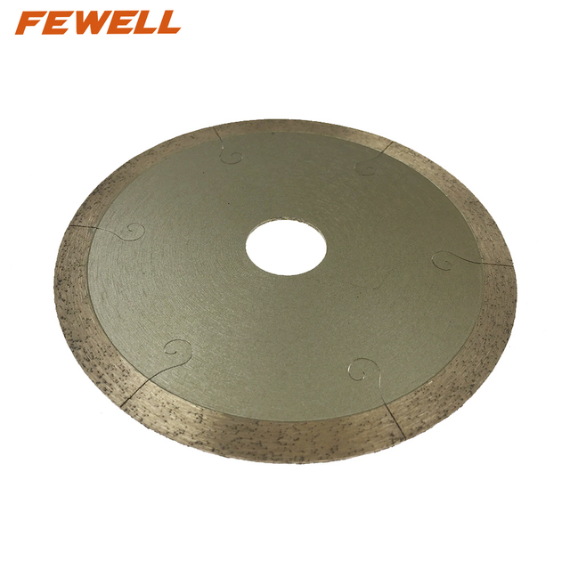 High quality Hot Press 4.3inch 110*1.6*7*20mm J slot diamond continuous rim diamond disc for cutting ceramic tile