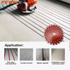 200/220mm*8*30mm U type grooving Tuck Point Saw Blade For Cutting Concrete Walls Brick