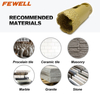 Vacuum Brazed M14 hole saw diamond core drill bits for drilling porcelain tile ceramic marble