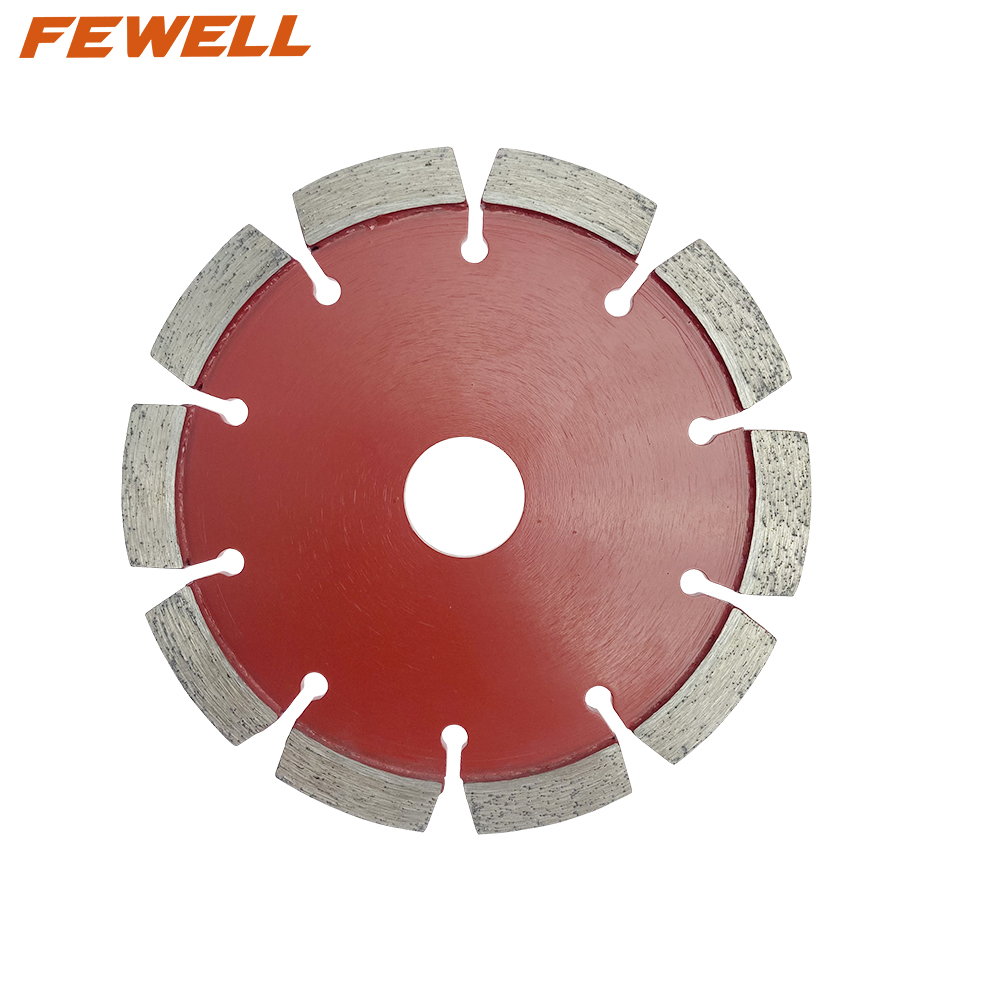 High quality Laser welded v groove 6.4mm Thickness 5in 125*10*22.23mm Crack Chaser Diamond Tuck Point Saw Blade for cutting concrete