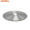 DIY Silver brazed 12inch 350*10*60mm segmented silent steel diamond saw blade for cutting Dekton