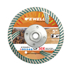 High quality 5/9inch Hot Press 125/230*9*M14 with protective teeth turbo diamond saw blade for granite 