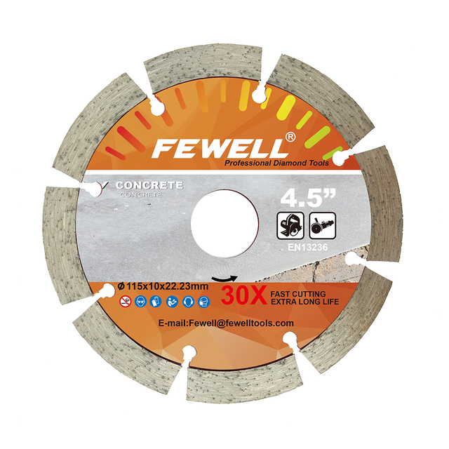 High quality Cold Press sintered 4.5inch 115*6.35/6.4/8/10*10*22.23mm diamond wall groove tuck point saw blade for cutting concrete wall floor