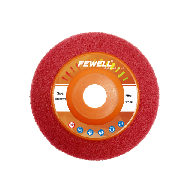 High quality 125*22mm 5in Abrasive Buffing Non Woven fiber Polishing wheel For Polishing Stainless Steel