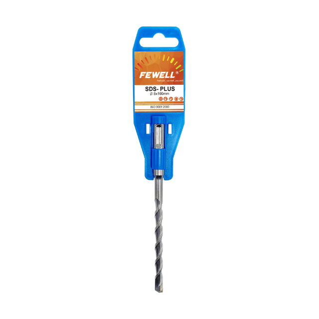 High quality SDS Plus Carbide Flat Tip 8*160mm Single Flute Electric hammer Drill Bit for Concrete Masonry Granite