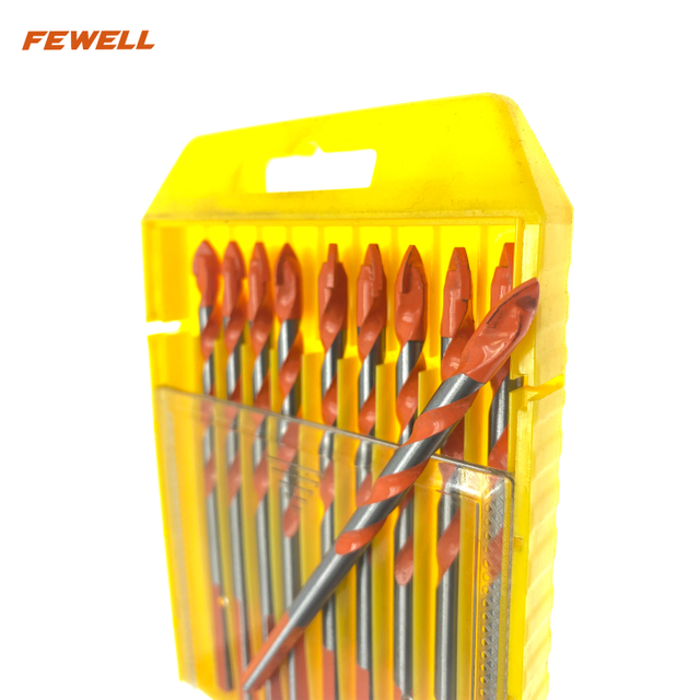 High quality 6/8/10/12mm Triangle shank twist drill bit for wall concrete brick