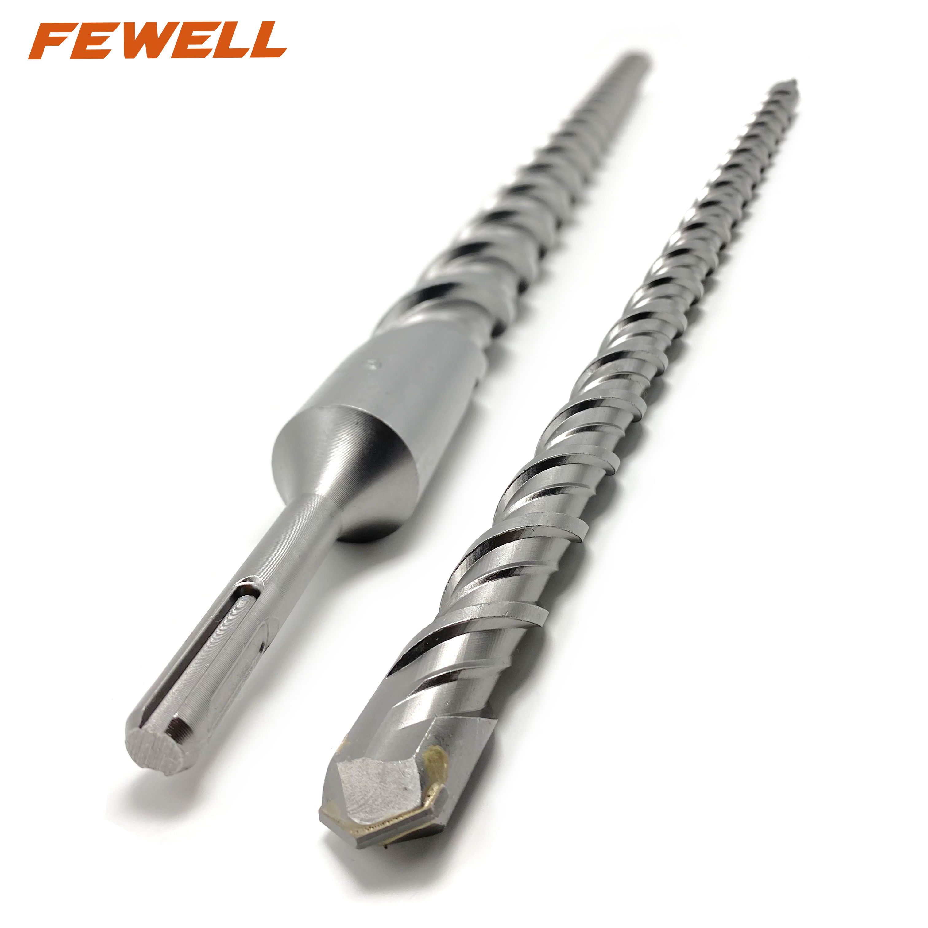 High quality SDS Plus Carbide Single Tip 32*500/600/800/1000mm Double Flute Electric Hammer Drill Bit for Concrete wall Masonry Stone Granite