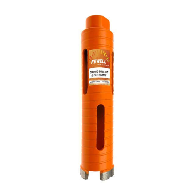 High quality 38/52/65/117/127*10*171*M16 laser welded diamond Core drill bit for granite, reinforced concrete