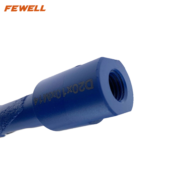 High quality 20/34*M14 thread Silver Brazed diamond segmented Core drill bit for granite