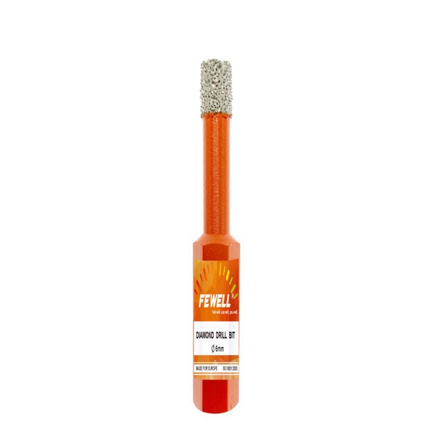 Vacuum Brazed 6-12mm Hexagonal Shank diamond core drill bits hole saw for drilling porcelain tile ceramic marble