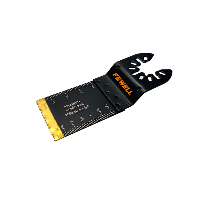 5PCS Set 34x95mm Titanium Coated Bi-metal Multitool Oscillating Saw Blades for Wood and Metal Cutting