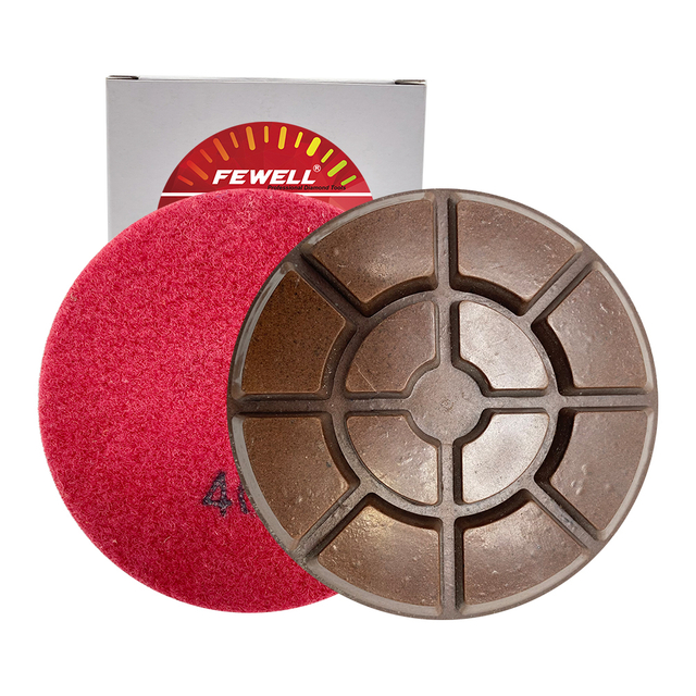 Premium 4inch 100mm flexible diamond polishing Pads for polishing quartz concrete floor