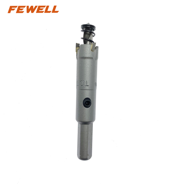 High quality Triangular handle Tungsten Carbide TCT Alloy Hole saw diameter 15mm for metal stainless steel wood drilling