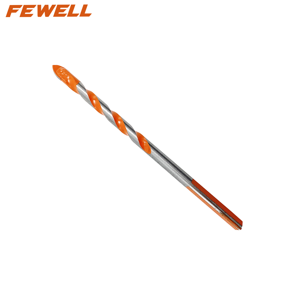 High quality 6/8/10/12mm Triangle shank plastic tube package carbide drill bit for tile glass