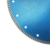 High quality 250*2.4*7.5*25.4mm 10inch Hot Press fine turbo diamond saw blade for dry cutting granite stone