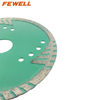 High quality Cold Press sintered 5inch 125*2.5*8*22.23mm MG turbo diamond saw blade with protective teeth for cutting concrete beton