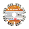  High quality Laser welded 115/125*12*22.23mm 4.5/5inch diamond segmented turbo saw blade for cutting concrete