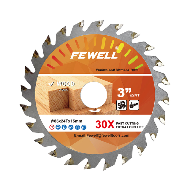 High quality 3inch 85*24T*15mm TCT wood cutting disc