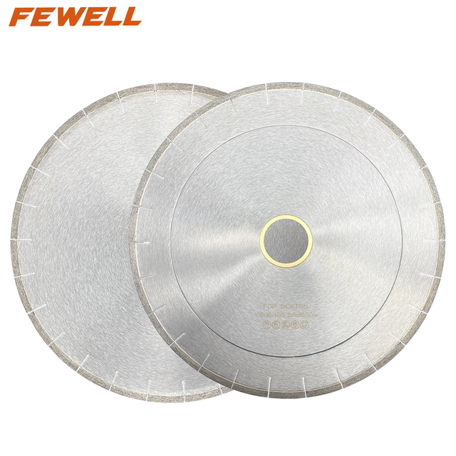 DIY Silver brazed 12inch 350*8*60mm segmented diamond saw blade for cutting Dekton