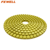 Low price 4inch 100mm 1# 2# 3# 3 step buff diamond polishing Pads for granite stone concrete floor