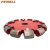 140x17mm V shape diamond milling disc tuck point blade for medium floor underfloor heating 