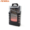 25 PCS Cobalt HSS M35 Twist Drilling Bit Set for Drilling Metal, Stainless Steel