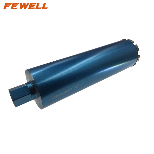 High quality 108*4.0*10*410*1-1/4"UNC diamond core drill bit for reinforced concrete