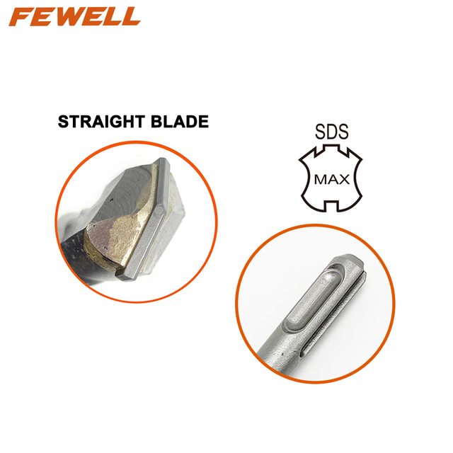 High quality double flute single tip SDS max 22mm Electric hammer Drill Bit for drilling Concrete wall rock Granite