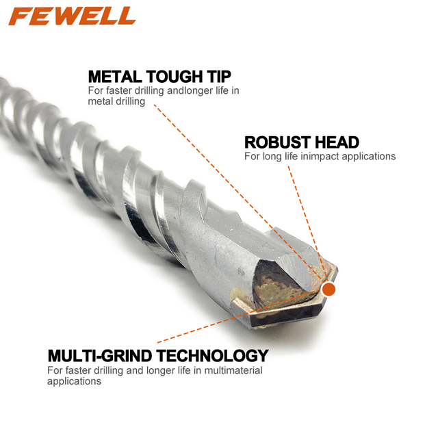 High quality double flute single tip SDS max 30mm Electric hammer Drill Bit for drilling Concrete wall rock Granite
