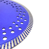 Hot Press 7/9inch 180/230*10*22.23mm cooling holes turbo diamond saw blade for dry cutting granite