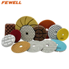 High quality 4inch 5inch 100mm 125mm diamond turbo polishing Pads for stone marble concrete granite 