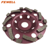 DIY Cold Press 5inch sintered 125*5*22.23mm single segmented diamond grinding cup wheel for concrete stone