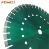 High quality Laser welded 14inch 350*3.4*10*25.4mm + pin hole with 7pcs TCT protection teeth and cooling hole diamond saw blade for cutting concrete beton