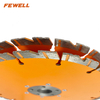 High quality Laser welded 9inch 230*2.6*10*22.23mm alumimum flange diamond concrete saw blade for cutting concrete beton