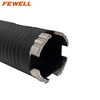 Laser welded 55*10*143*M16 segmented turbo diamond core drill bit for drilling concrete