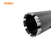 Laser Welded Diameter 75/110mm Length 310mm M22 Thread Segmented Turbo Diamond Core Drill Bit for Drilling