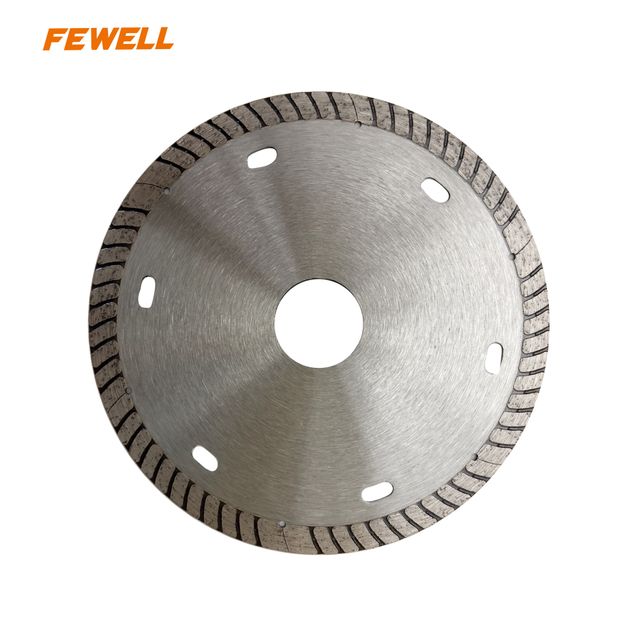4.5inch Hot Press Sintered 115*22.23mm Super Thin Turbo Diamond Disc Angle Grinder Saw Blade for Cutting Dry Ceramic Tile