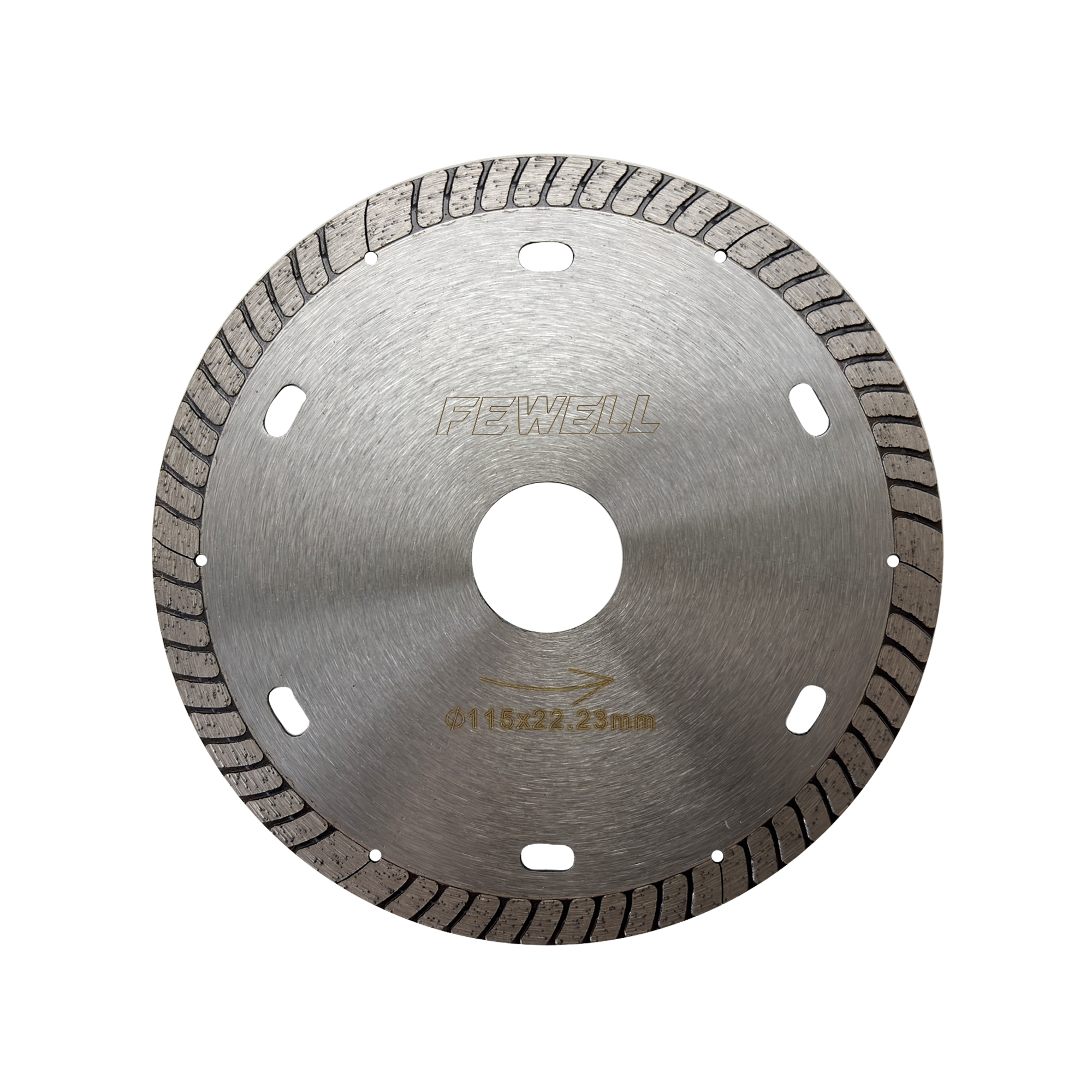 4.5inch Hot Press Sintered 115*22.23mm Super Thin Turbo Diamond Disc Angle Grinder Saw Blade for Cutting Dry Ceramic Tile