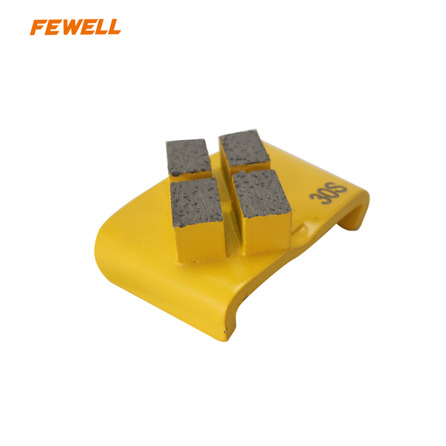 30# Diamond Grinding Pads Grinding Shoes Double Abrasive Block for Stone Concrete Floor Polishing 