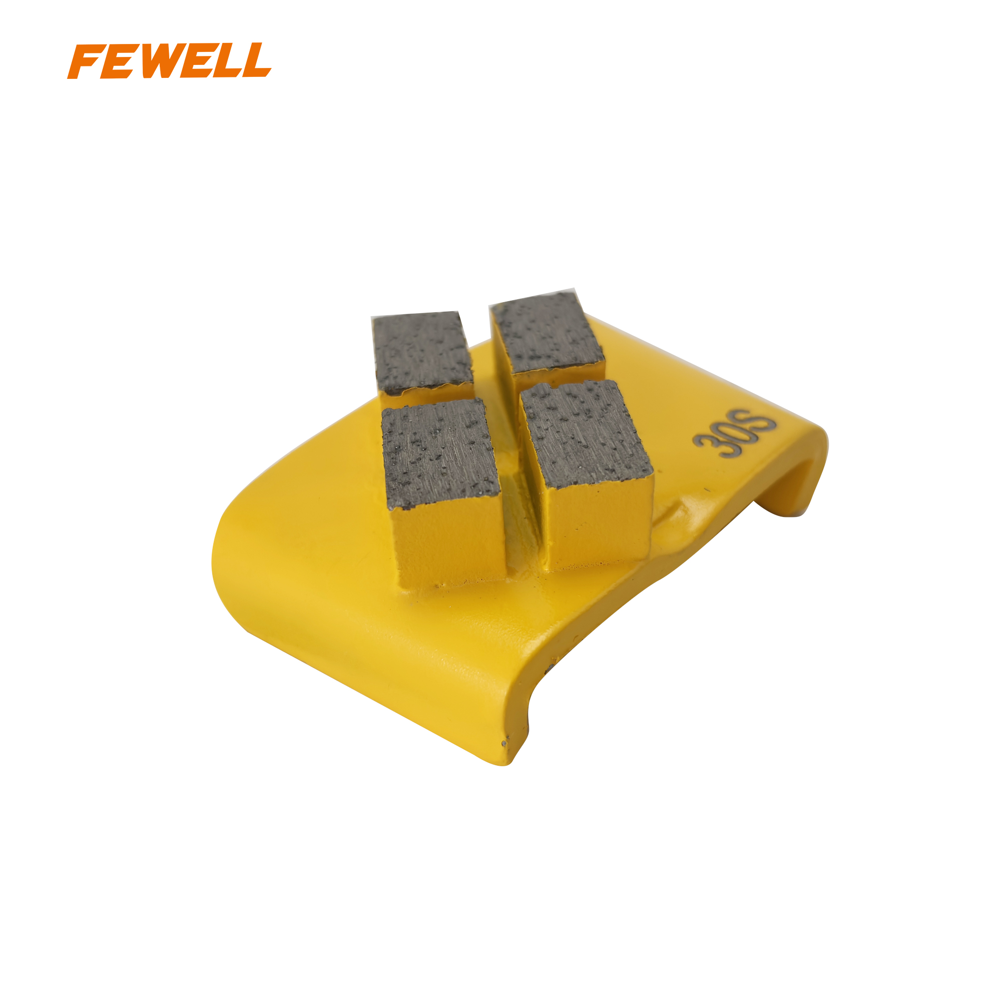 30# Diamond Grinding Pads Grinding Shoes Double Abrasive Block for Stone Concrete Floor Polishing 