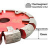 Premium quality 120*15/16/17*12*22.23mm U Shape Wall Floor heating Grooved Crack Chaser Diamond Tuck Point Saw Blade for grooving concrete