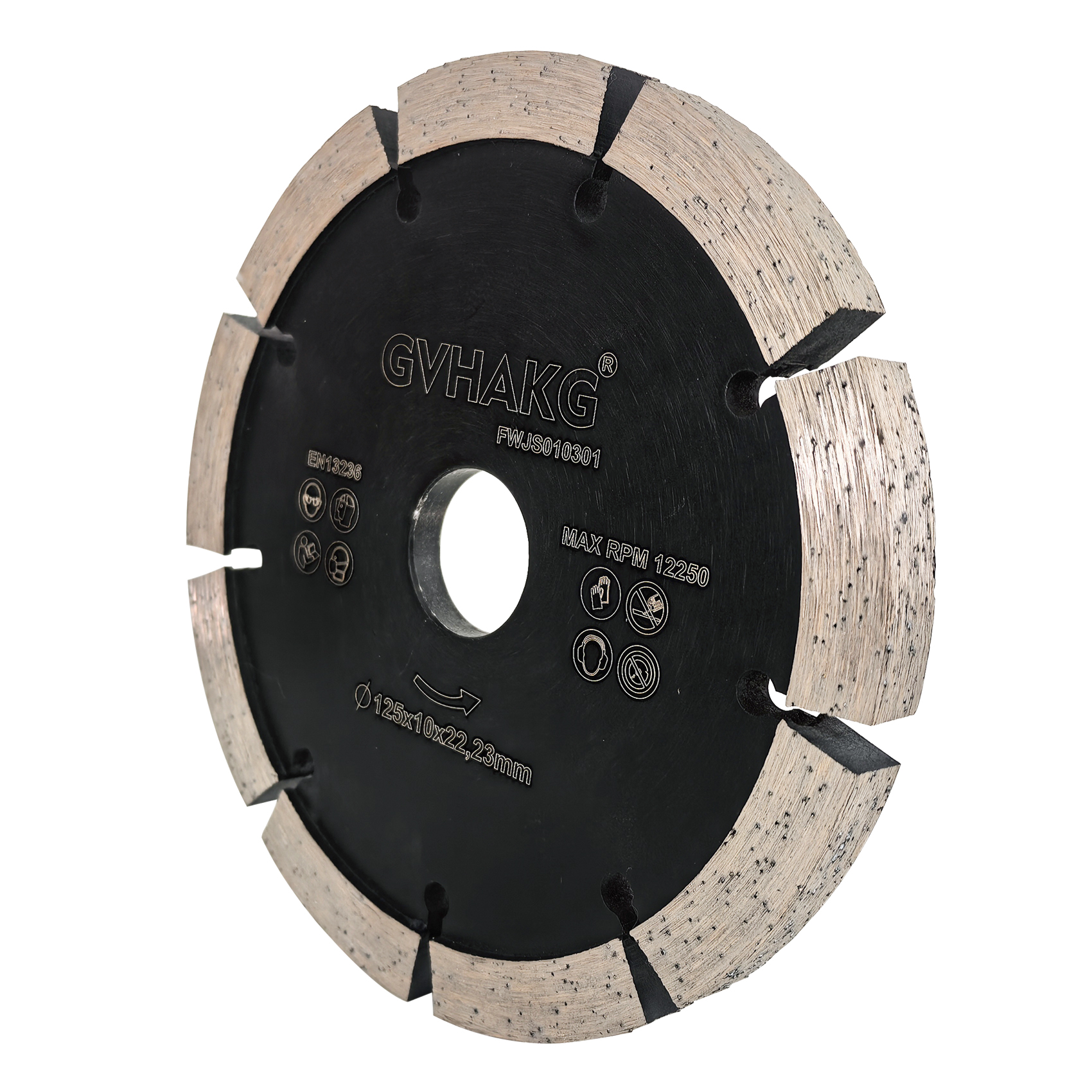 High quality Cold press 10mm Thickness 125*22.23mm Diamond Tuck Point Saw Blade for cutting concrete wall stone